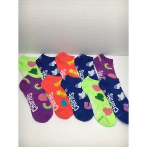 Lucky Charms Womens No Show Socks 5 Pack Cereal Clover Rainbow Leprechaun